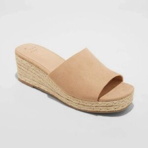 A New Day Mavis Espadrille Mule Wedges Flatform Sandals